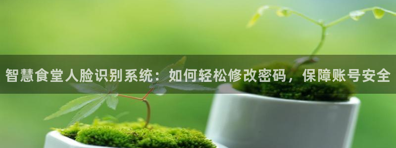 尊龙凯时论坛：智慧食堂人脸识别系统：如何轻松修改密码，保障账
